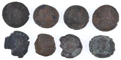 Római Birodalom 8db klf bronzpénz T:vegyes Roman Empire 8pcs of diff bronze coins C:mixed