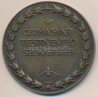 ~1920-1930. "Csehszlovák Magyar Testnevelő Szövetség" Br emlékérem (60mm) T:2