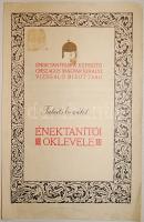 1924 Hubay Jenő és Moravcsik Géza zeneszerzők aláírása énaktanítói oklevélen