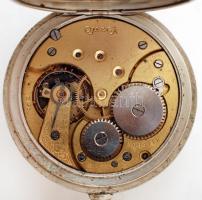 Omega márkájú zsebóra, sérült számlappal, nem működik