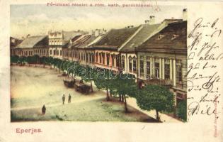 Eperjes, Fő utca, Római katolikus parókia / main street, Roman catholic parish (Rb)