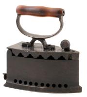 ca 1930 Régi faszenes vasaló szép állapotban, 21x17x8cm