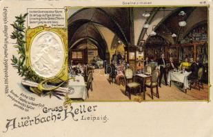 Leipzig Auerbachs Keller Prä Litho