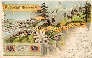 Passau Deutsch-Österr. Alpenfest Litho