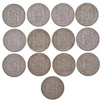 1930. 5P Ag "Horthy jobbra" (13x) T:3
Adamo P8