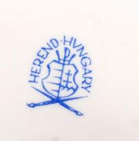 Herend Magyarhoni Földtani Intézet, Mente et maleo 125, 1848-1973, bisquit plakett, jelzett, hibátla...