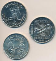 1988-1989. 100Ft Cu-Ni "Labdarúgó VB" (3xklf) T:BU