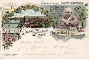 1897 Heilbronn Gewerbe Austellung Litho