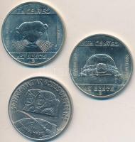 1980. 100Ft Ni "Szovjet-magyar közös űrrepülés" + 1985. 100Ft alpakka (2xklf) "Termés...