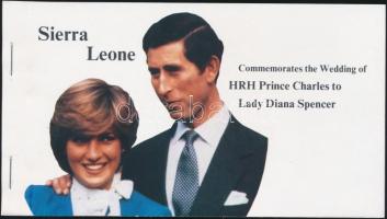 1981 Károly herceg és Lady Diana esküvője (II.) bélyegfüzet Mi 642-644