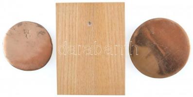 1970. "Szent István 970-1970" Br emlékérem (67mm) + DN "II. András" Br emlékérem...