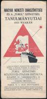 1931 Magyar Nemzeti Diákszövetség és Turul Szövetség tanulmányútjai, programfüzet
