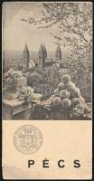 cca 1930 Pécs városfüzet, apró szakadással