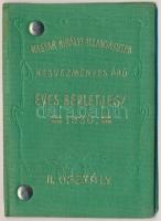 1930 Sztrilich Pál (1900-1960) fogorvos, cserkészvezető részére kiállított fényképes, kitöltött, másodosztályra szóló kedvezményes vasúti bérletjegy