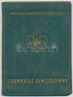 1930 1939 Kitöltött cserkészigazolvány