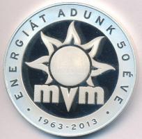 2013. "Magyar Villamos Művek Zrt. / Energiát adunk 50 éve 1963-2013" ezüstözött Br emlékér...