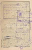 1925 Fényképes, kitöltött csehszlovák útlevél