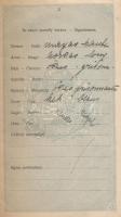 1922 Fényképes, kitöltött magyar útlevél