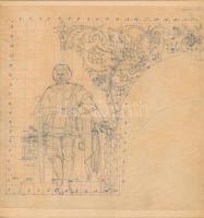 Bozó jelzéssel:vázlatok,különböző méretben, 5db