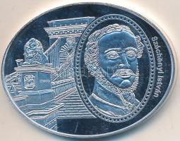 DN "Lánchíd / Széchenyi István" ovális ezüstözött rézötvözet a "Hazám, hazám, te mindenem - Legendás épületek ovális éremkülönlegességeken" sorozatból (46x36mm/25g) T:PP enyhe felületi karc
