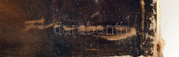 Olvashatatlan jelzéssel: Cigány lány. Olaj, vászon, festék lepattanásokkal, szakadással, 78×58 cm