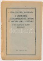 1945 A három szövetséges nagyhatalom: A szovjetunió, az Amerikai Egyesült Államok és Nagybritannia vezetőinek a Krim-Félszigeten tartott értekezlete. Kiadói papír kötésben, viseltes állapotban.