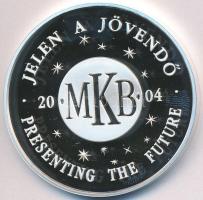 2004. "MKB Jelen a jövendő / Felelősséggel a gyermekekért" jelzett Ag emlékérem dísztokban (31,37g/0.999/42,5mm) T:PP