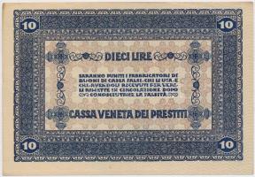 Olaszország/Velence/osztrák-magyar megszállás 1918. 10L T:II- kis szakadás
Italy/Venice/Austrian-Hun...