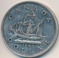 Kanada 1949. 1$ Ag "Terra Nova" T:2-
Canada 1949. 1 Dollar Ag "Terra Nova" C:VF