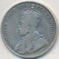 Kanada 1919. 50c Ag "V. György" T:3 ph. Canada 1919. 50 Cents Ag "George V" C:F edge error