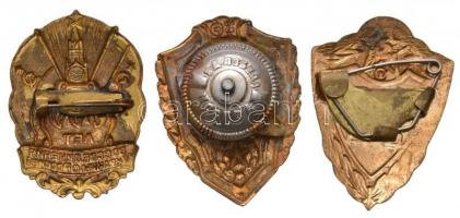 Szovjetunió 3db aranyozott, zománcozott fém jelvény T:2
Soviet Union 3pcs of diff. gilt, enamelled m...