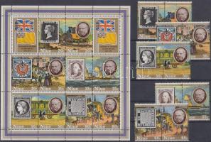 Rowland Hill 5 pair + block, Rowland Hill 5 pár + blokk