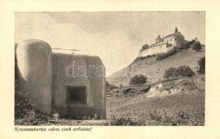 Krasznahorkaváralja, vár, cseh erőddel, Fenyves Andor kiadása / castle, Czech fortress