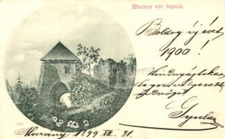 1899 Murány, Murányalja; vár kapuja / castle gate