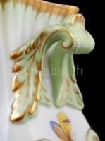 Herendi Viktória mintás kaspó, kézzel festett, jelzett, hibátlan, m:17,5, d:18,5 cm / Herend Victori...