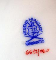 Herendi Viktória mintás kaspó, kézzel festett, jelzett, hibátlan, m:17,5, d:18,5 cm / Herend Victori...