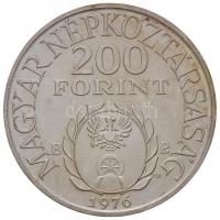 1976. 200Ft Ag "II. Rákóczi Ferenc" PRÓBAVERET tervezet! T:1-,2 kis oxidáció Csak 50db! R!...