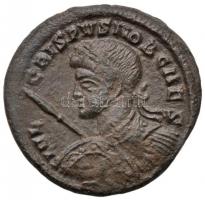 Római Birodalom / Siscia / Crispus 320. Follis Cu (2,92g) T:2,2- Roman Empire / Siscia / Crispus 320. Follis Cu "IVL CRISPVS NOB CAES / VIRTVS EXERCIT VOT X - S-F-HL - BSIS*" (2,92g) C:XF,VF RIC VII 123