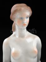 Herendi akt, kézzel festett, jelzett, hibátlan, 22cm