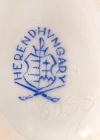 Herendi Viktória tojás, kézzel festett, jelzett, hibátlan, 5x7x5cm