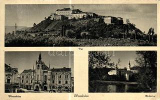 Munkács, vár, városháza, kolostor / castle, town hall, cloister