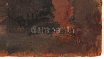 Bálint jelzéssel: Gyász, olaj, fa, egyik sarkán kis sérüléssel, 34,5×43 cm