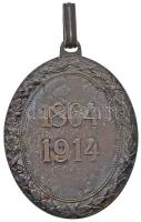 1914. "A Vörös Kereszt Ezüst Díszérme hadidíszítménnyel" jelzett zománcozott Ag kitüntetés...