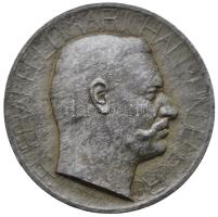 Patzó Pál (1886-1945) DN "Hindenburg" Zn emlékérem (50mm) T:3,2- Hungary ND "General Feldmarschall Hindenburg" Zn medallion. Sign.: Pál Patzó (50mm) C:F,VF HP 3807.