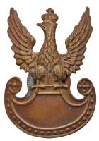 Lengyelország ~1939-1945. Katonai sapkajelvény (56x40mm) T:2 Poland ~1939-1945. Military cap badge (56x40mm) C:XF