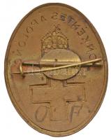 1920-1945. "Önkéntes Ápolónő" zománcozott fém jelvény (50x39mm) T:2
Hungary 1920-1945. &qu...