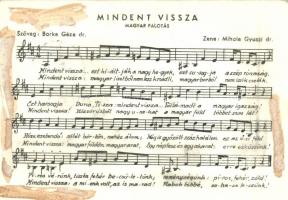 Mindent vissza! Hungarian Irredenta, vissza So. Stpl (gluemark)