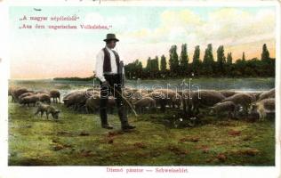 A magyar népéletből, disznó pásztor / swineherd, Hungarian folklore