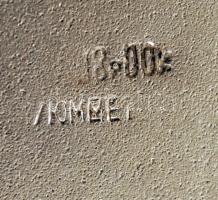 Ezüstözött filigrán kosárka, jelzett, d: 10,5 cm