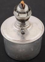 Fém olajlámpa belső, állítható, működik, m: 15 cm